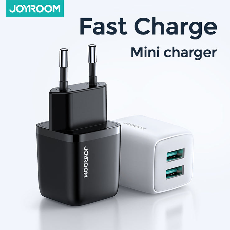 L-2A121 Mini dual port smart fast charger EU/CN