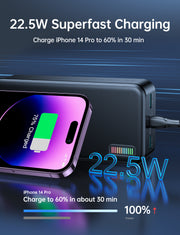JR-QP196 30000mah 22.5W fast charging powerbank