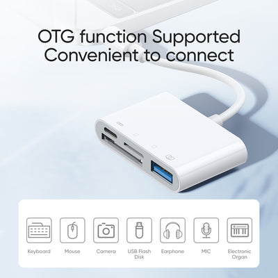 S-H142 Lightning to USB  OTG card reader 12cm