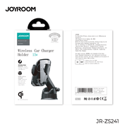 JR-ZS241 Wireless car charger holder air vent & dashboard