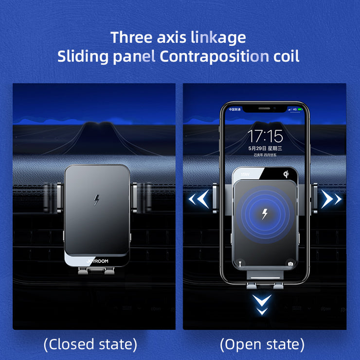 JR-ZS219 Three-axis electric wireless charging car holder (set)