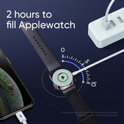 S-IW002S Iwatch Magnetic wireless charger+lightning cable, 2in1