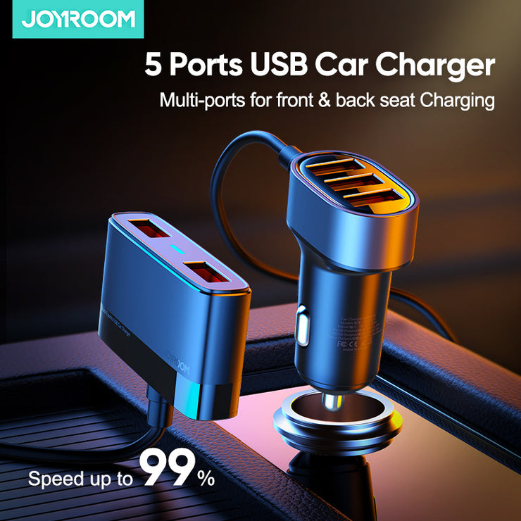 JR-CL03 Multi 5 Ports USB Car Charger