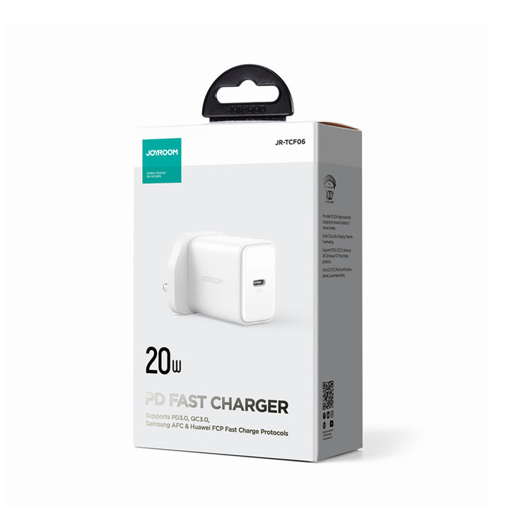 JR-TCF06 PD 20W Charger-EU/UK/US-White/Black