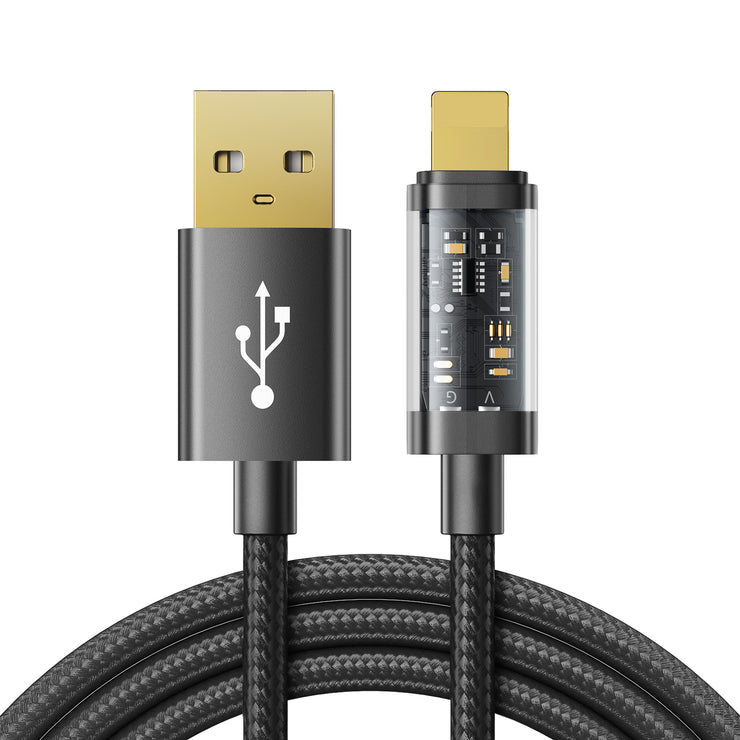 S-UL012A12/S-UL012A20 1M/2M USB-A to Lightning Cable