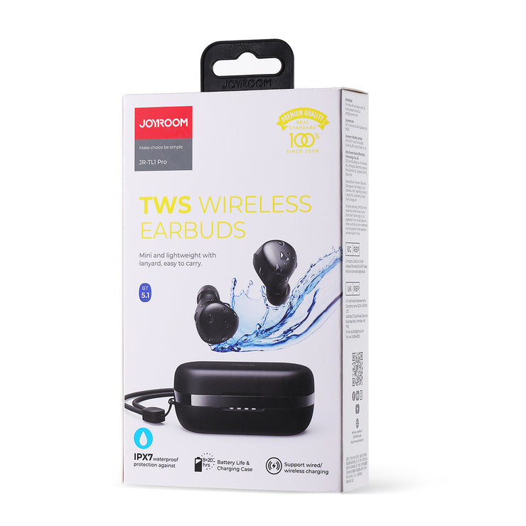 JR-TL1 Pro Waterproof IPX7 true wireless TWS Bluetooth earphone