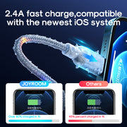 S-1230N16 Voice Control LED Light  Data Cable-1.2m-Lightning Type c