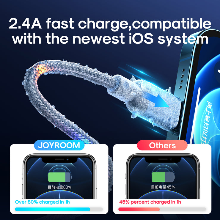S-1230N16 Voice Control LED Light  Data Cable-1.2m-Lightning Type c
