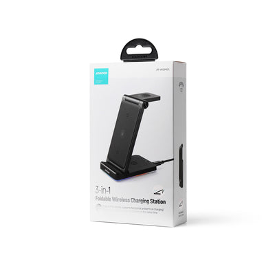 JR-WQN01 3 in 1 Magnetic Charging Station for phone for watch for earphone