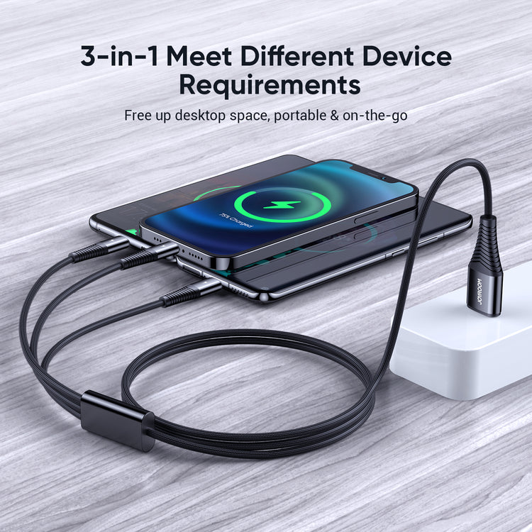 JOYROOM S-1230G4 3 IN 1 Charging Cable description image