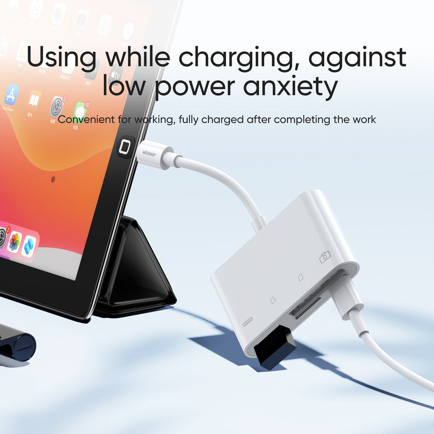 S-H142 Lightning to USB  OTG card reader 12cm