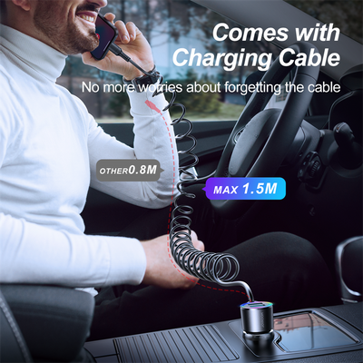JR-CL24/JR-CL25 17W 3-in-1 Wired Car Charger(Type-C/Lightning)
