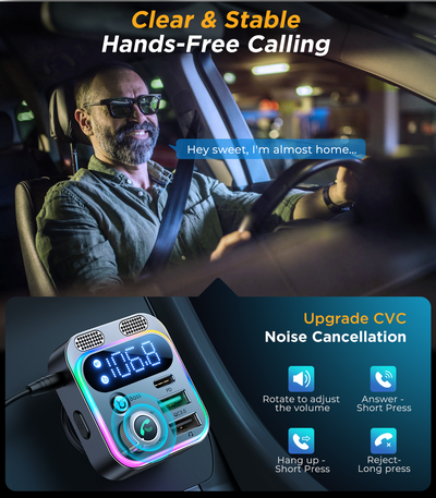 JR-CL16 48W Car Charger MP3 Bluetooth transmitter