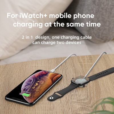 S-IW002S Iwatch Magnetic wireless charger+lightning cable, 2in1