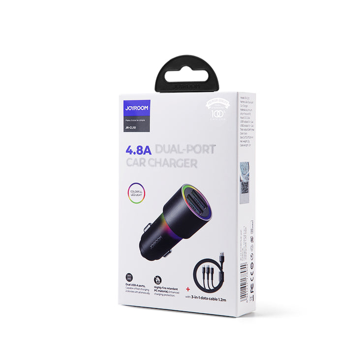 JR-CL10 4.8A Dual-port (USB) Car Charger