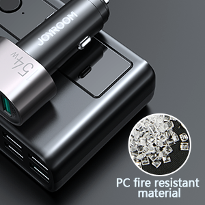 Caricabatterie Auto Joyroome 154W 9in1 – USB-C PD, 5xUSB-A QC E 3 Prese Accendisigari