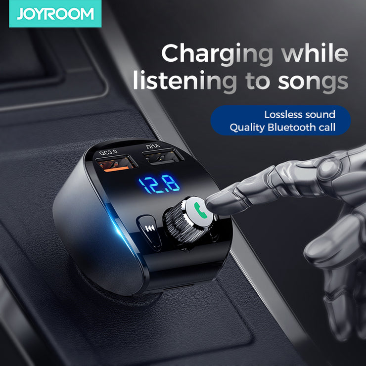 JR-CL02 18W QC3.0 Fast Car Charger BT 5.0 Handsfree MP3 Music Player