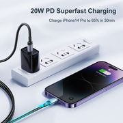 S-CL020A10 20W Nylon Type-C to Lightning cable 1M/2M/3M