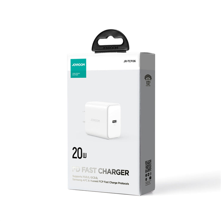 JR-TCF06 PD 20W Charger-EU/UK/US-White/Black