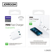 L-2A101 2.1A Dual ports mini fast charger EU/UK/US