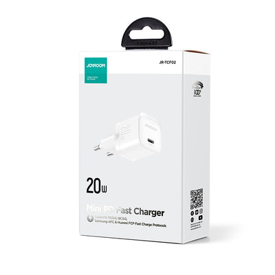 JR-TCF02 PD 20W mini Charger-EU/UK-White/Black