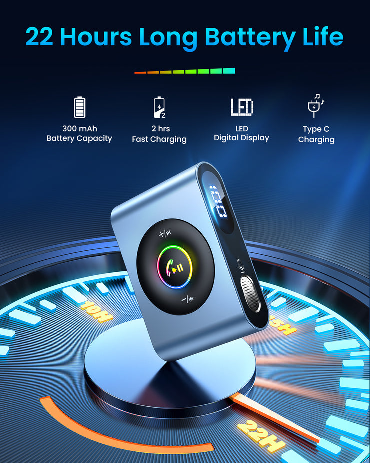 JR-CB1 Bluetooth 5.3 and Stable Connection 3 IN1 Bluetooth Car Adapter