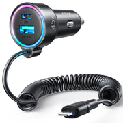 JR-CL07/JR-CL08 3-in-1 Wired Car Charger(Type-C/Lightning)
