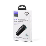 JR-CL13 50W Dual-port PD Car Charger-Gray