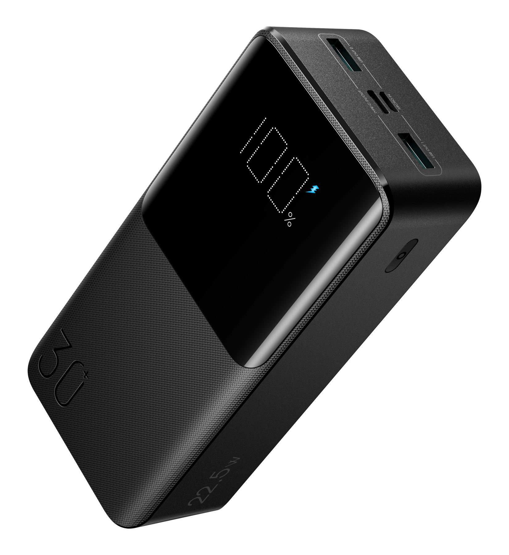 JR-QP193 30000mah 22.5W fast charging powerbank with LCD display