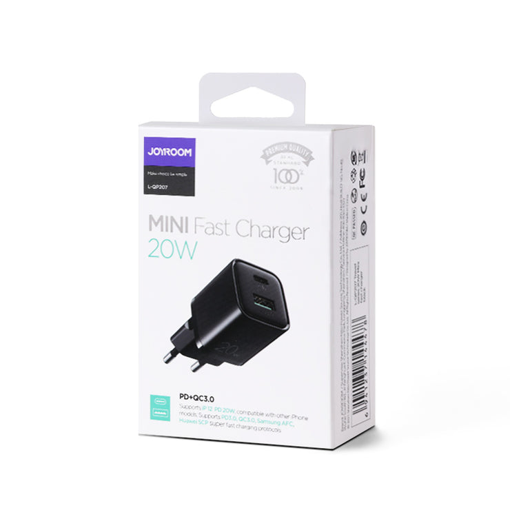 L-QP207 Travel series 20W dual ports Mini fast charger EU/UK/CN