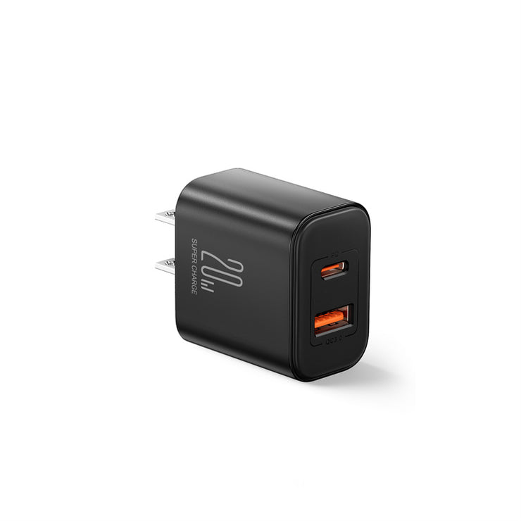 JR-TCF05 20W PD+QC Charger-EU/UK/US-White/Black