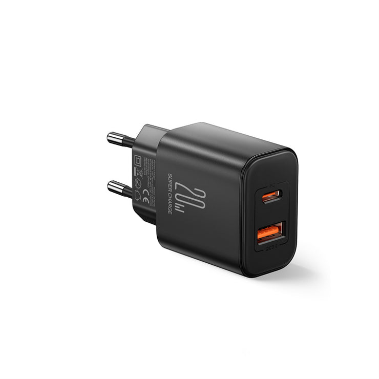 JR-TCF05 20W PD+QC Charger-EU/UK/US-White/Black