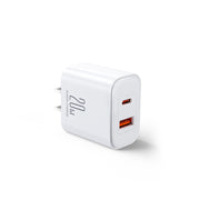 JR-TCF05 20W PD+QC Charger-EU/UK/US-White/Black
