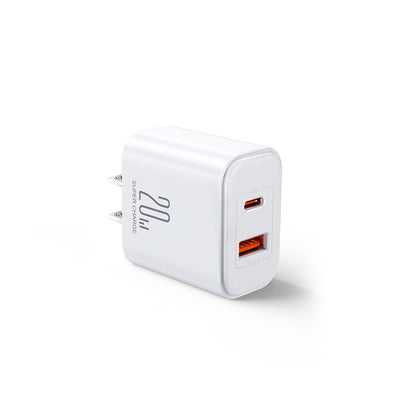 JR-TCF05 20W PD+QC Charger-EU/UK/US-White/Black