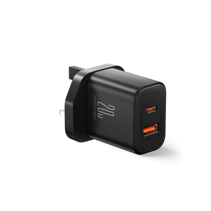 JR-TCF05 20W PD+QC Charger-EU/UK/US-White/Black