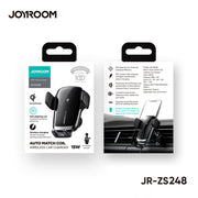 JR-ZS248 Electric Wireless Car Charger Holder air vent & dashboard & CD Version & suction cup version